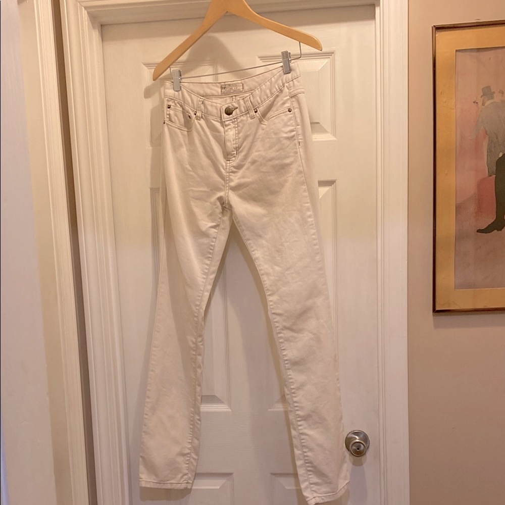 Free People size 27 Women's Cream Jeans pants